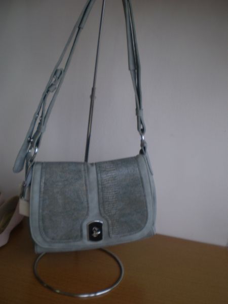 Bolsa cinza pequena - couro sintético - PC190030