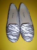 Sliper camurça Zebra branco - sp02 - 36